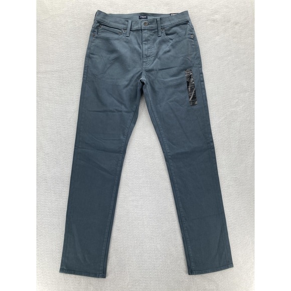 J Crew Straight fit Garment Dyed Five Pocket Pants Mens 30x32 Blue Gray Stretch - Picture 1 of 16